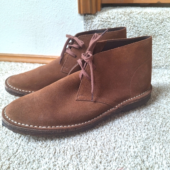J. Crew Other - NWOT J.Crew Mens Boots Adults 1990 MacAlister Sz 9 Suede Auburn Brown Preppy